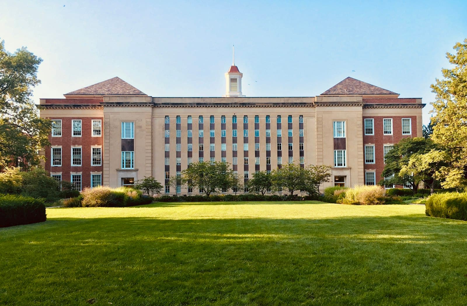 Modern university campus building